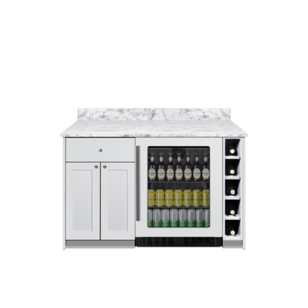 Summit MESAWH33 - Turnkey Mesa Dry Bar, ADA-height, White Finish