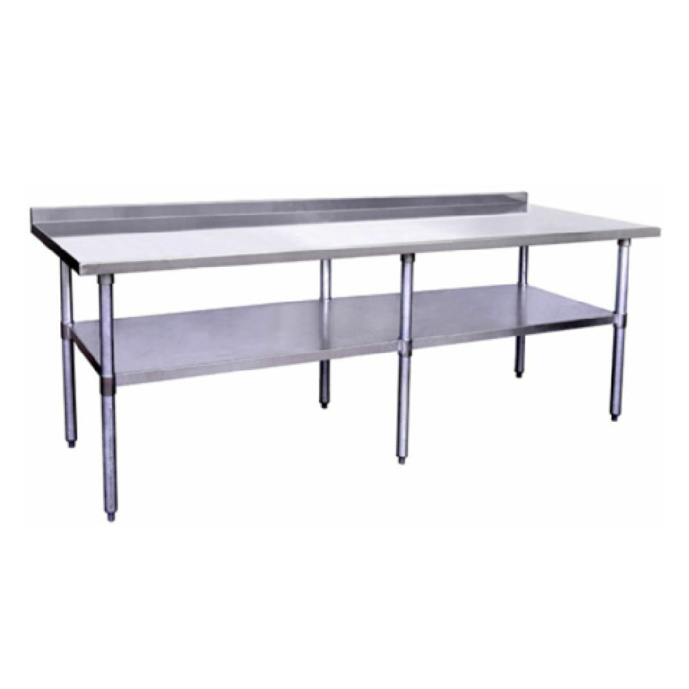 Hubert 28W-075 - Kratos® 430 Stainless Steel Work Table, 96"W X 24"D X 36"H, 18 Gauge Type 430-series Stainless Steel Top