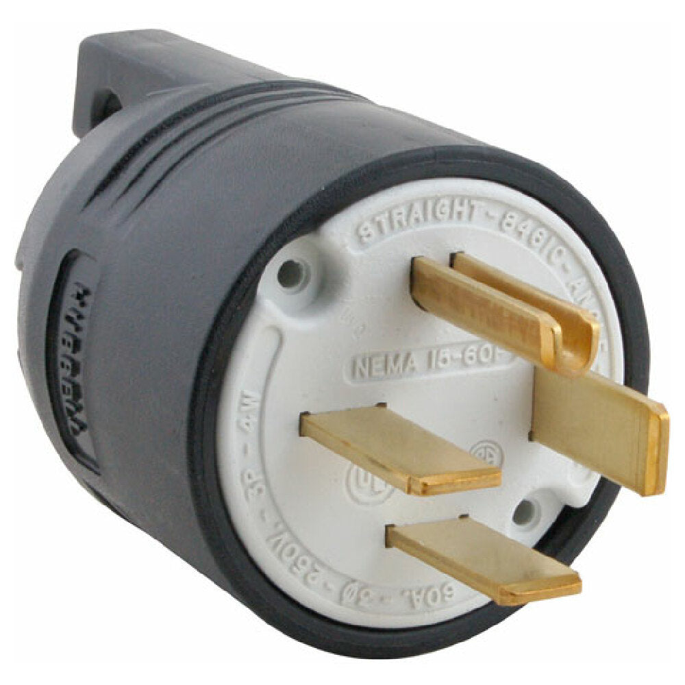 Hubbell 8461C Plug Straight 4 Prong 250v 60a