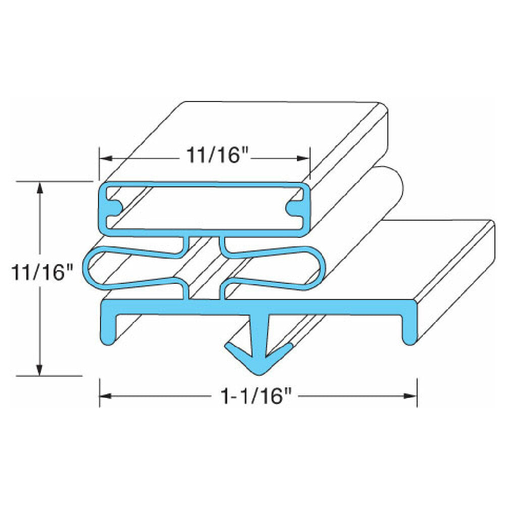 Glass Pro GT031317 Door Gasket 23 1/2" X 26 1/2"