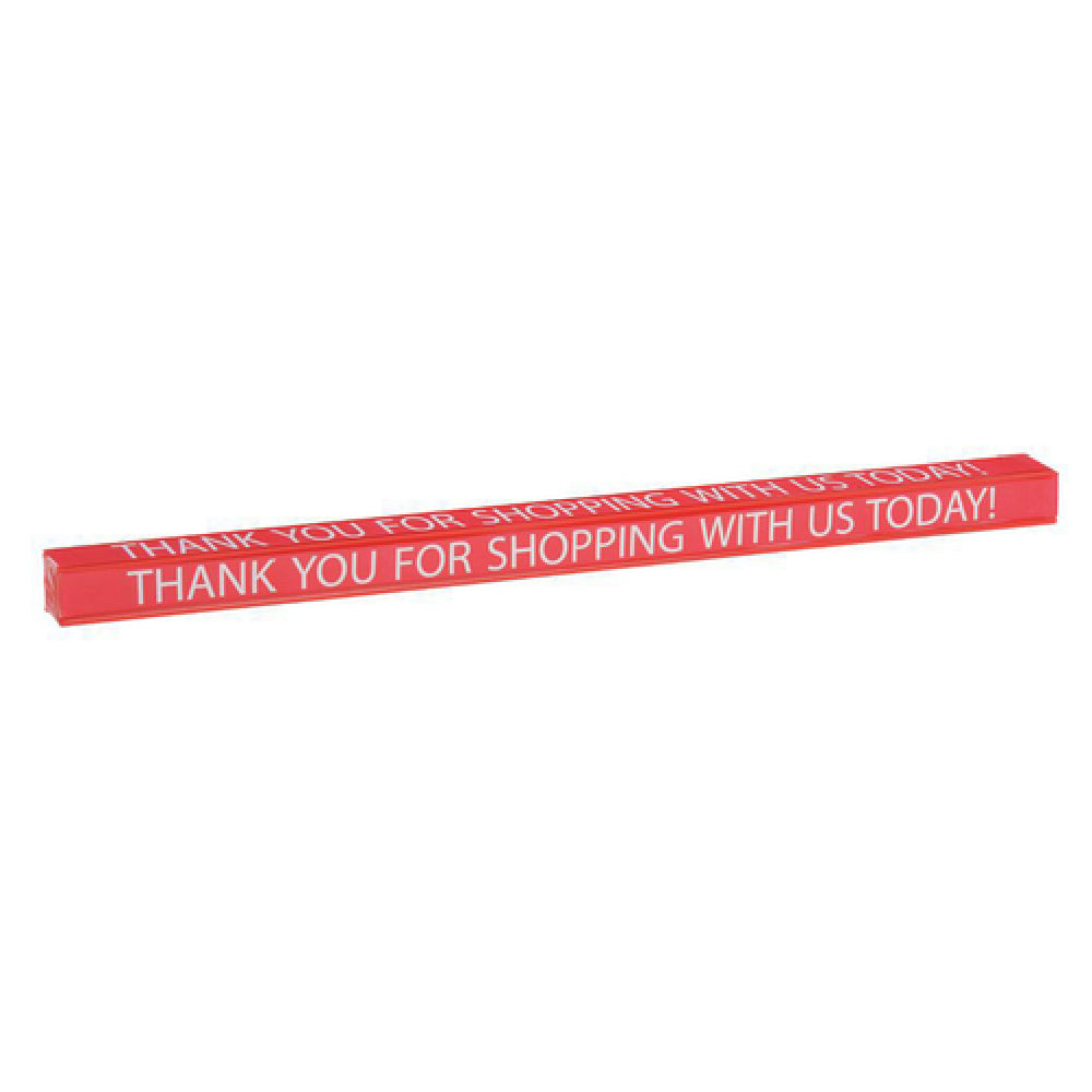 Hubert 66877 - Checkout Lane Divider, "Thank You For Shopping With Us Today!", 16" X 1"H