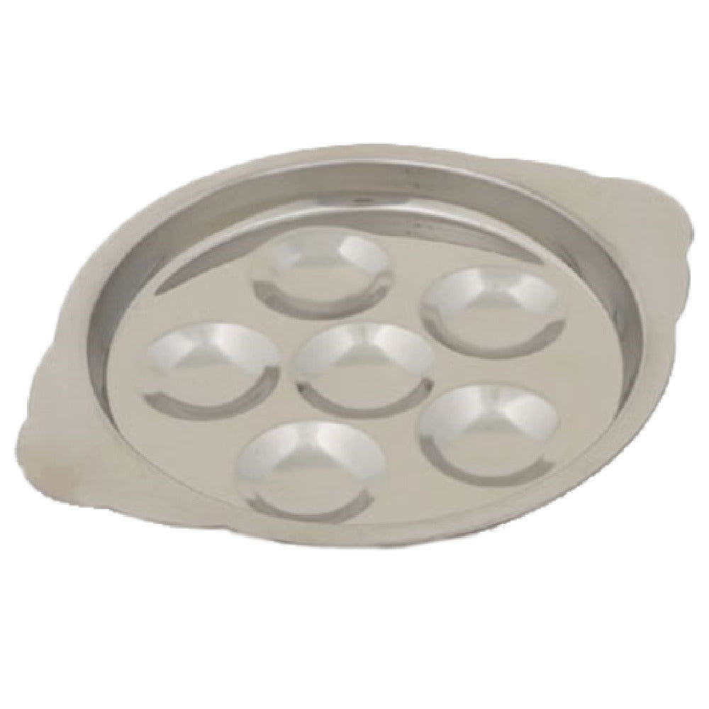 Royal ROY SP 6 P - Snail Plate, 6 Holes, Stainless Steel
