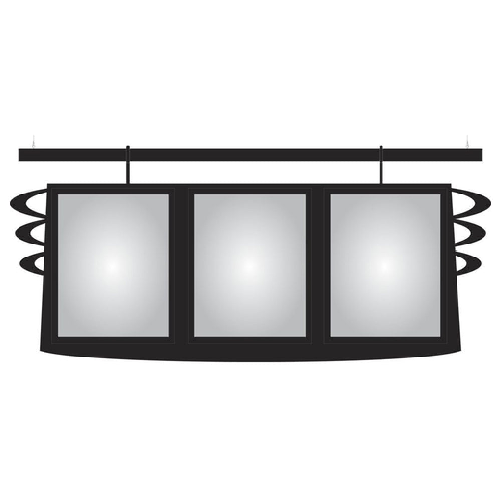 Hubert 54155 - Menu Board, 3-pocket, Hanging