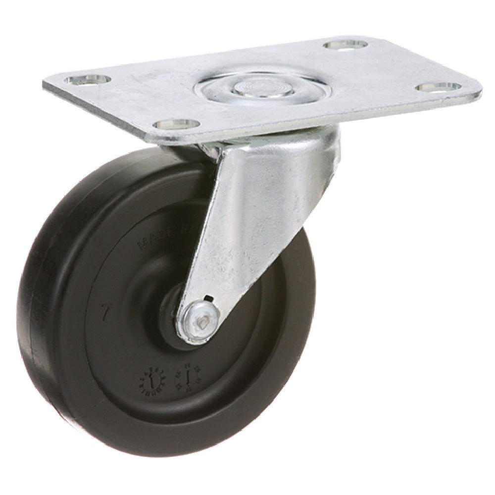 Rubbermaid RBMD3600L4 Caster Plate 3"od Swvl Blk Fits Rubbermaid