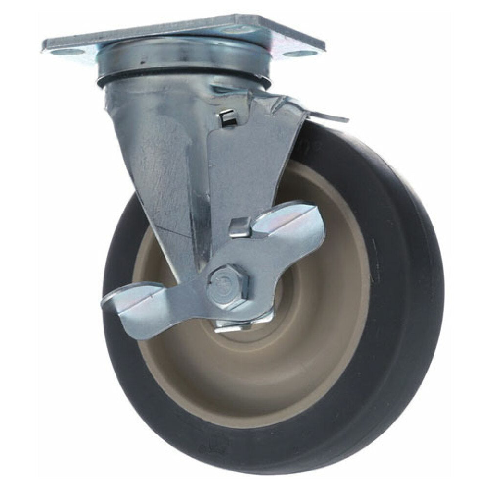 Cres Cor 0569-001-B Plate Mount Caster W/brk 5 W 2 3/8 X 3 5/8