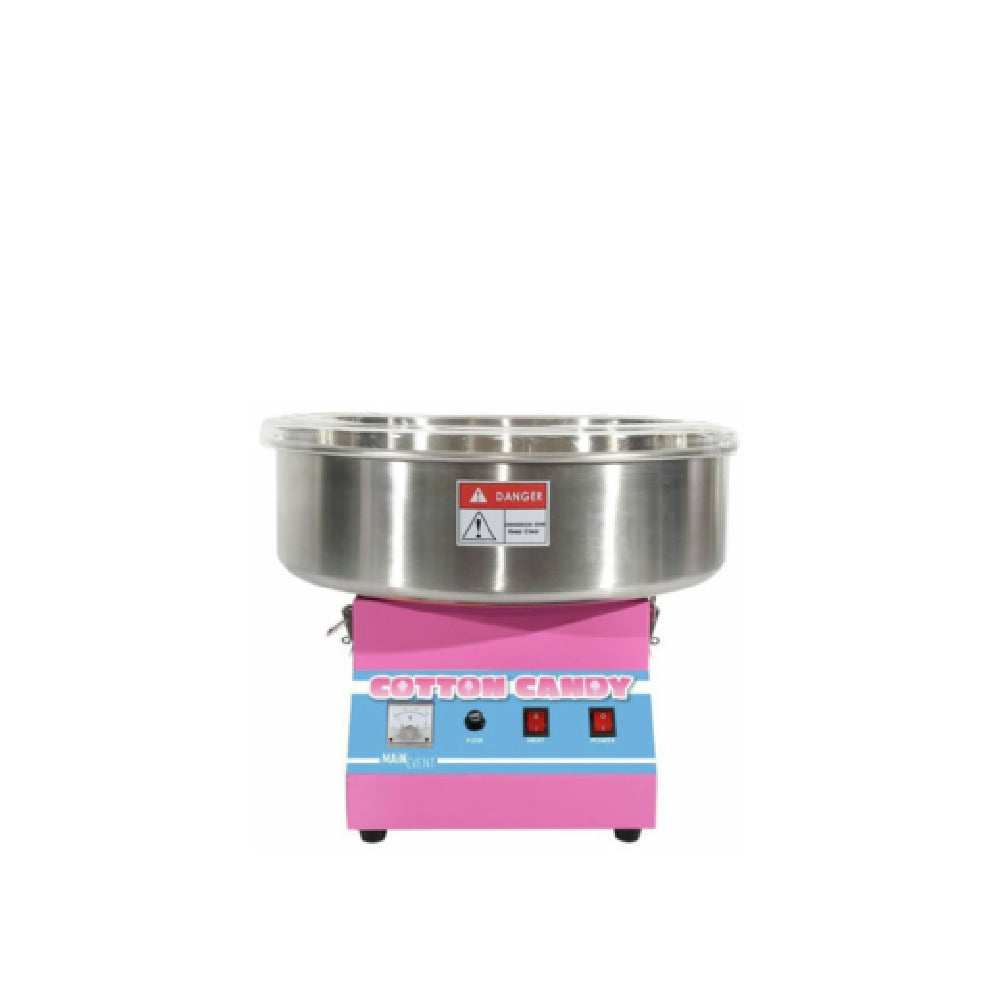 Hubert 32059 - Kratos® Cotton Candy Machine, 20 1/2"W X 20 1/2"D X 19 3/4"H, 21" Diameter Stainless Steel Bowl