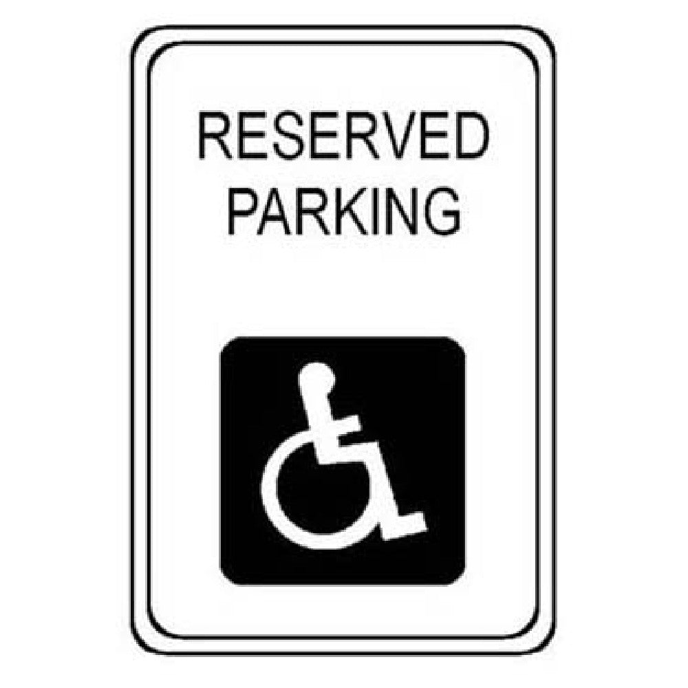 AllPoints 2801213 Sign Reserved Parking 18x24