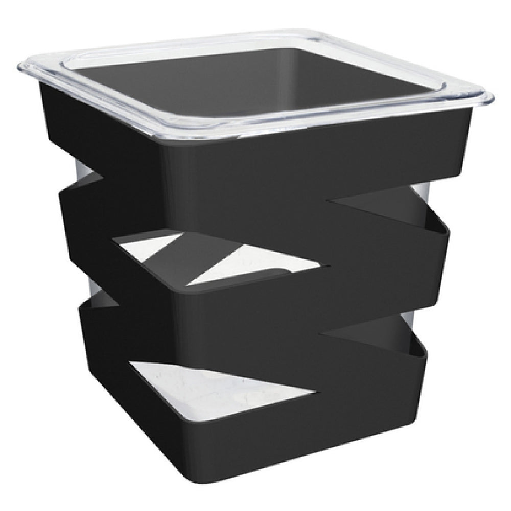 FOH BHO092BKI21_ 1/6 Size Zig Zag Housing/Pan Set Deep Matte Black Includes One BHO089BKI21 1/6 Size Zig Zag Housing Deep Matte Black