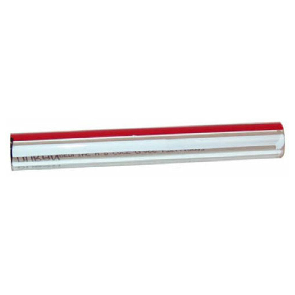 Groen 008742 Tube Glass Red & White Stripe