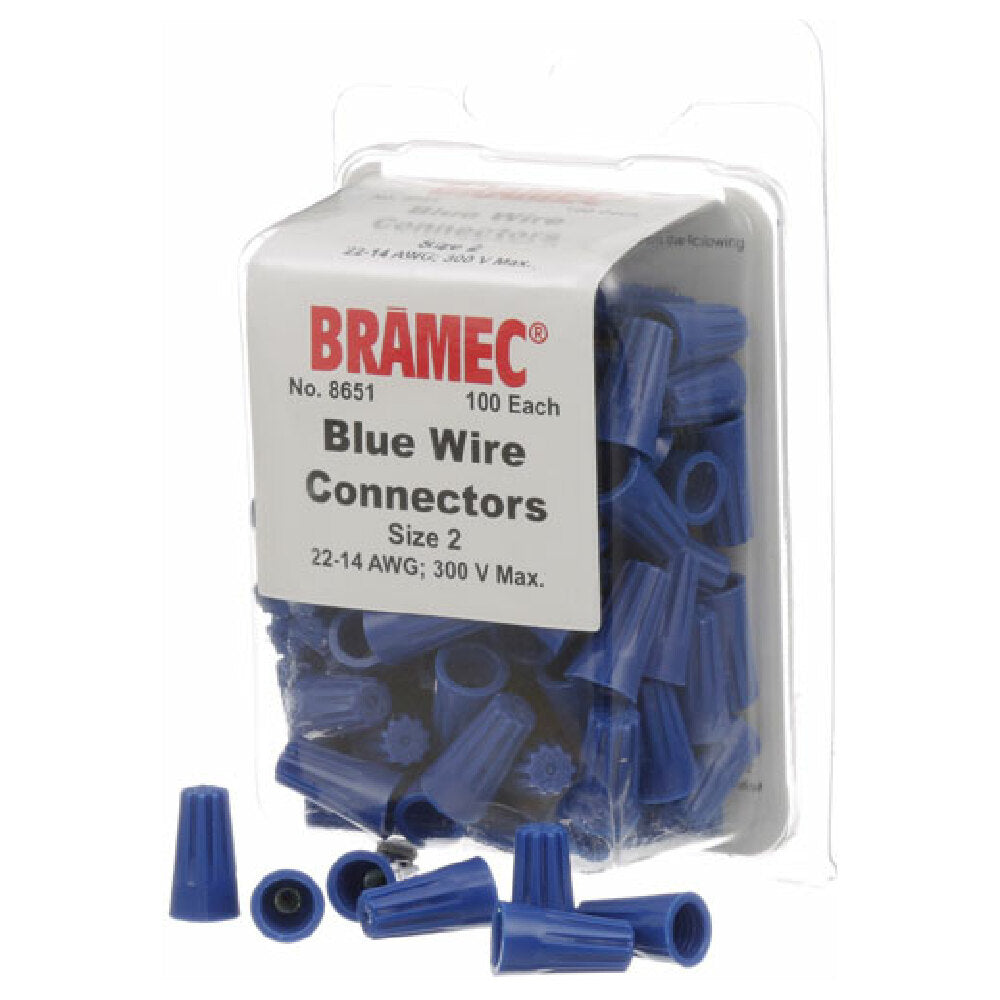 Private Label MVR281633 Nuts Wire Blue (100/pkg)