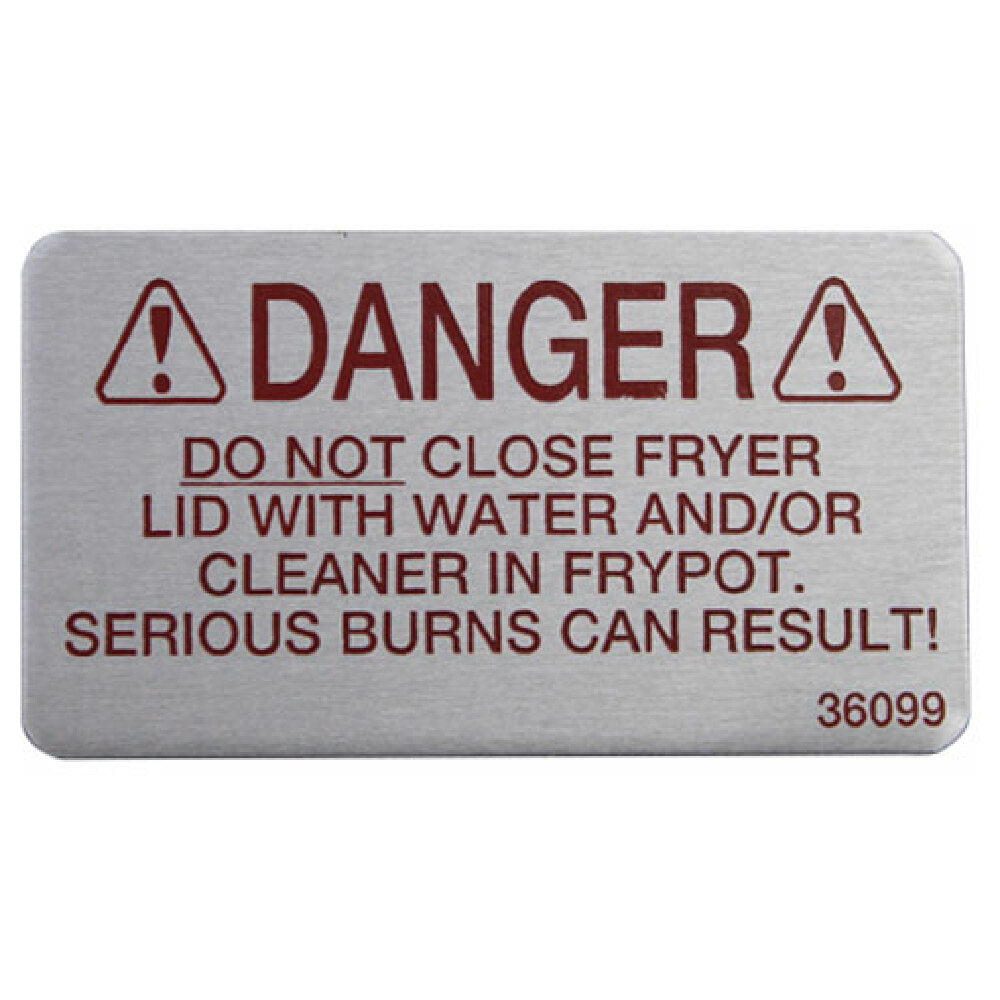 Henny Penny HEN36099 Label Danger