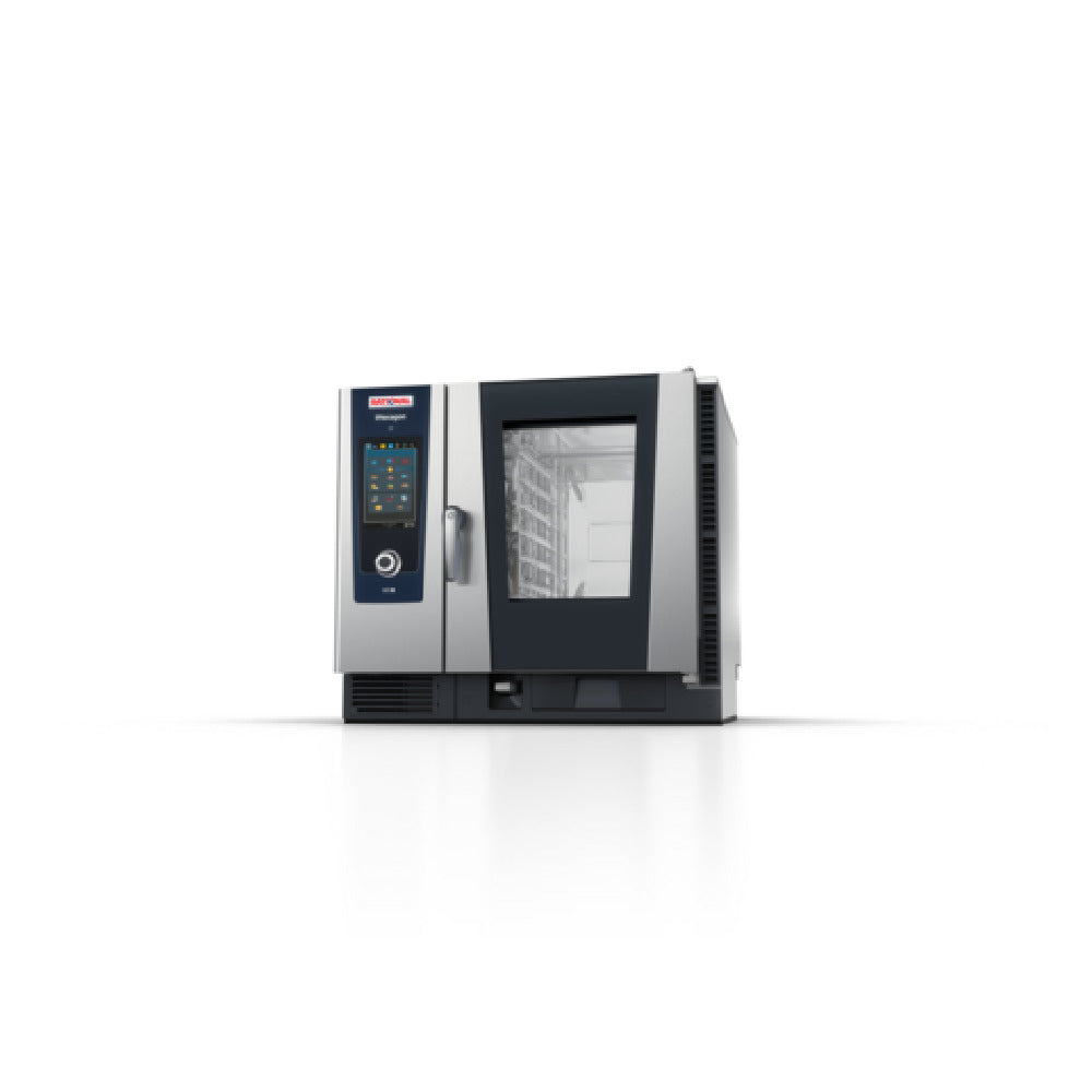 Rational IHEXAGON 6-HALF E 208V 3PH(LM400BE) (CB4ERRA.0016518) IHexagon 6-Half Size Electric Combi Oven With Microwave Support On All 6 Levels