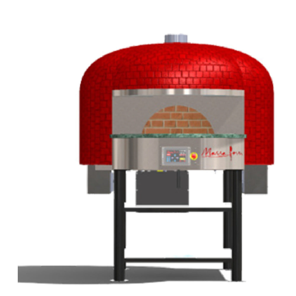 Marra Forni RT130G Neapolitan Gas Fired Oven 51.18" Rotating Brick Deck (23) 8"