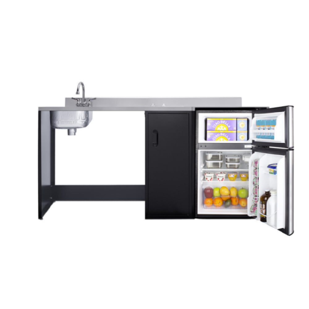 Summit CK72ADALBF - All-In-One Kitchenette, 72" Wide, Barrier-free