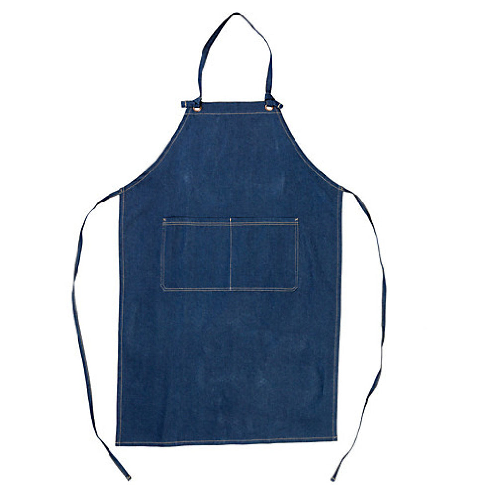 KNG 2942DBL Kng 40 In Bib Apron Denim 2 Pockets