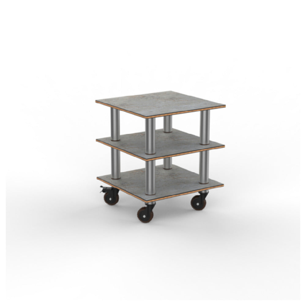 Steelite MGCMLX03GSXH - Modular Classic Small Unit Grey Brushed Stainless S, 29.5" X 29.5" X 35.0"