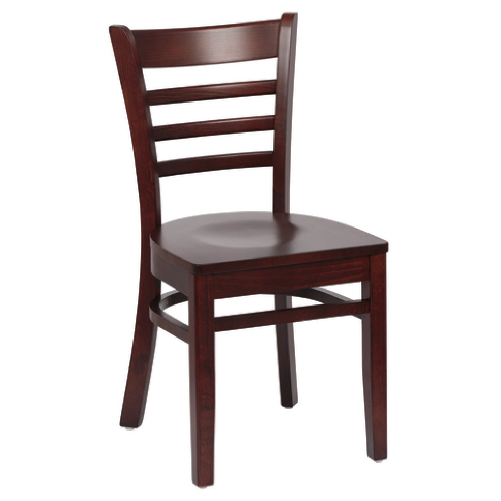 Royal ROY 8001 W - Side Chair, Ladder Back, 17"L X 16-1/2"W X 33-1/2"H