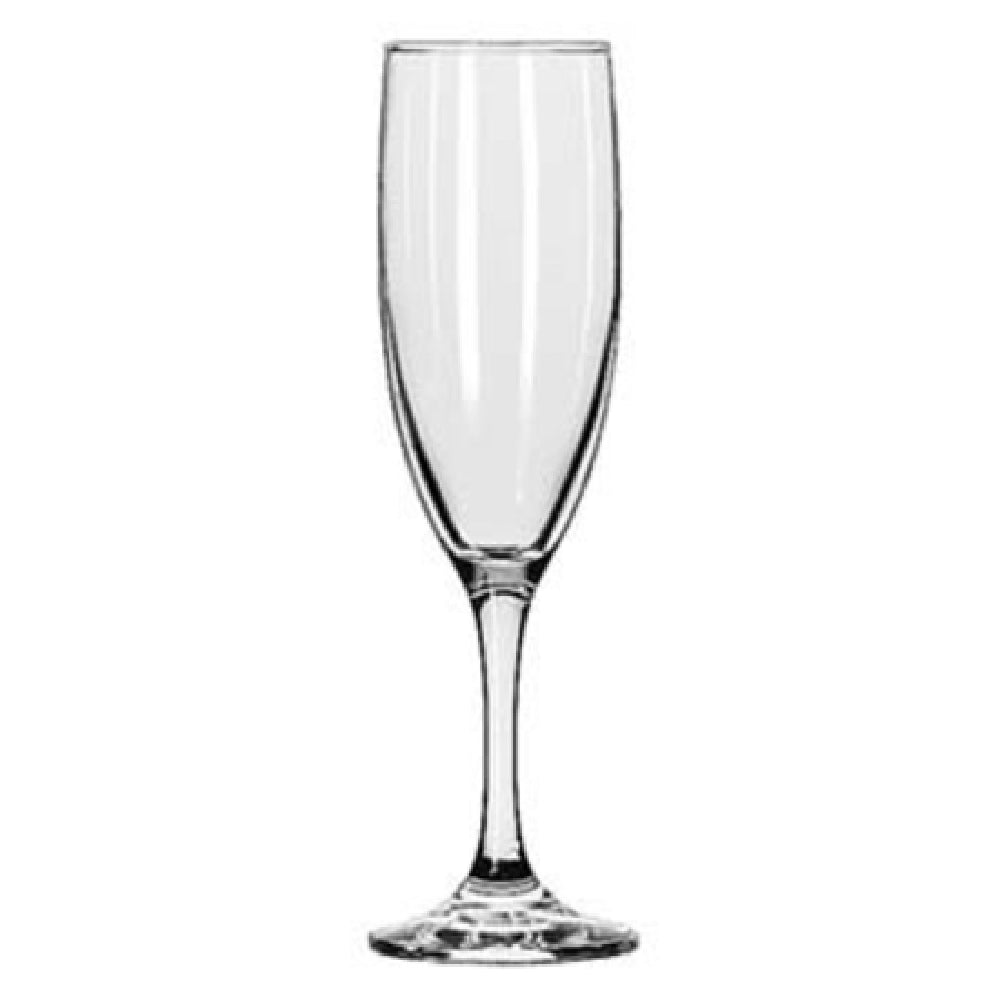Libbey 3795 Flute Glass 6 Oz. Safedge® Rim & Foot Guarantee