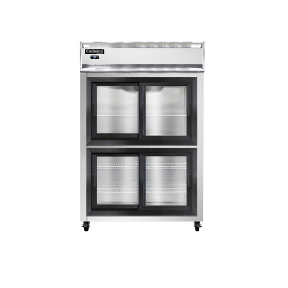Continental Refrigerator 2RSNSSSGDHD Refrigerator Reach-in Display Two-section