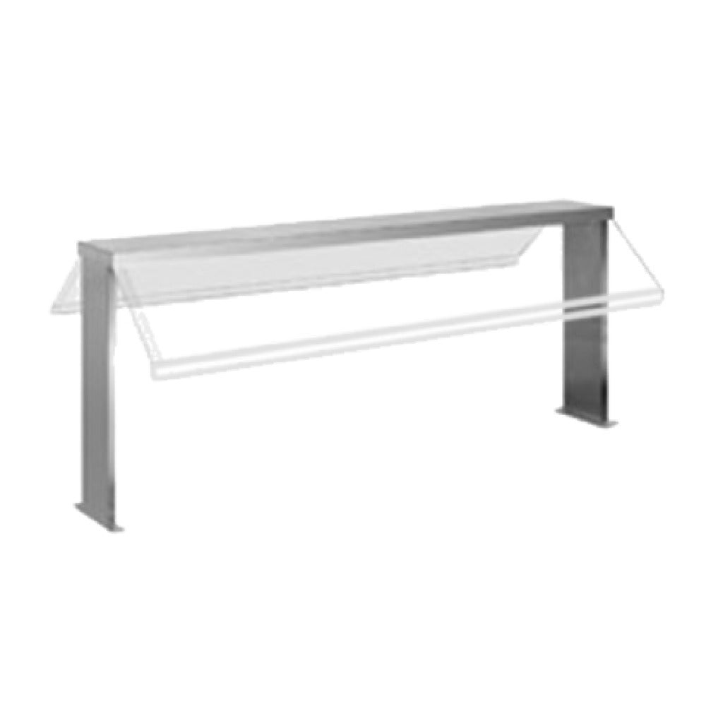 Eagle BSH2 Buffet Shelf With Clear Polycarbonate Sneezeguard 23-7/8" 27-7/8" Adjustable Height
