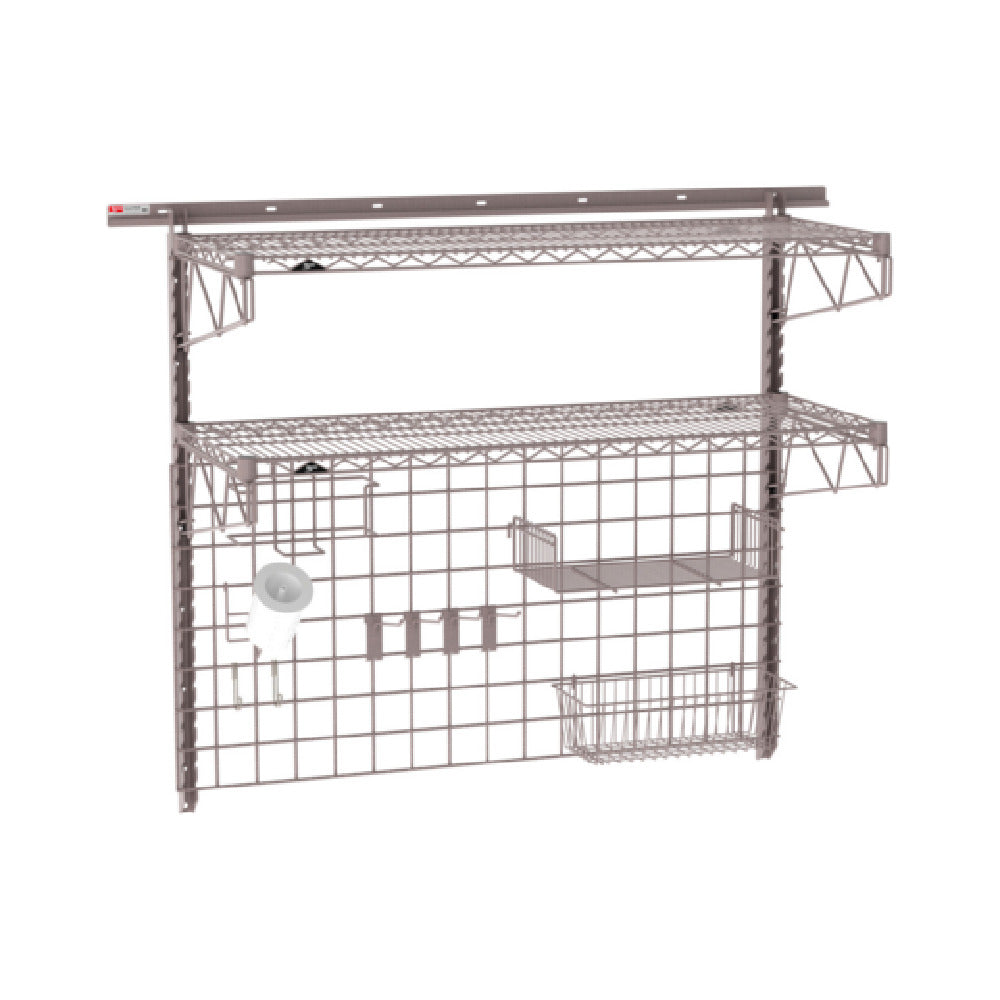 Metro SW-1848K4-45-PREP - SmartWall Complete Kit For Prep, Two-shelf, Components Include A Wall Track