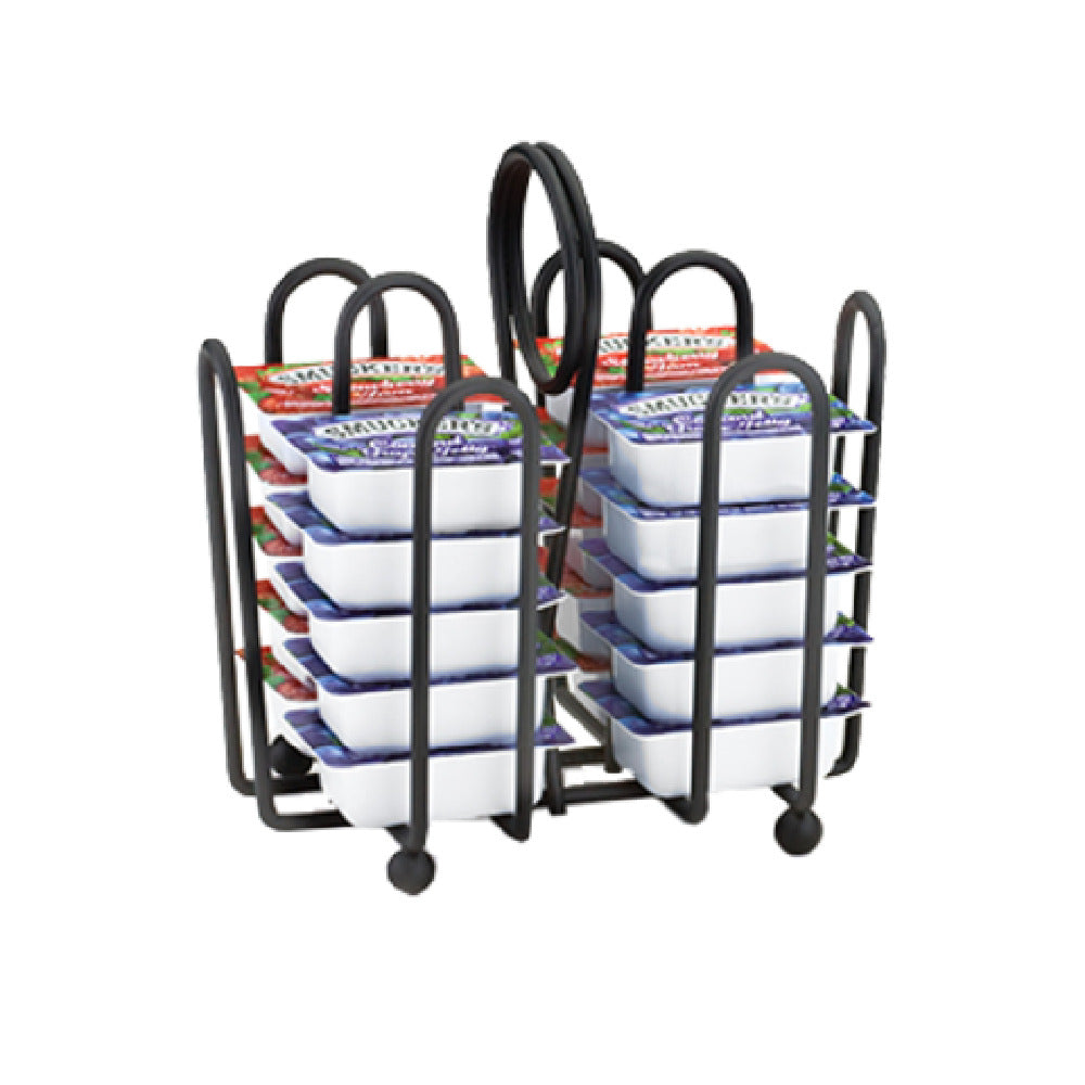 TableCraft Products 597CBK - Jelly Packet Rack, Fits Packets Up To 2" X 1-1/2", Hand Wash Only