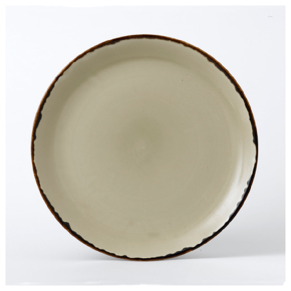 Arc Cardinal HL288 Dudson Harvest Linen Coupe Plate (D:11.25'') Vitrified Ceramic
