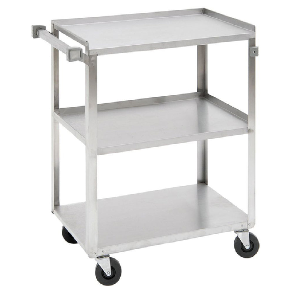 Hubert 96096 - Utility Cart, 3-shelf, 39-1/4" X 22-3/8" X 37-1/4"H