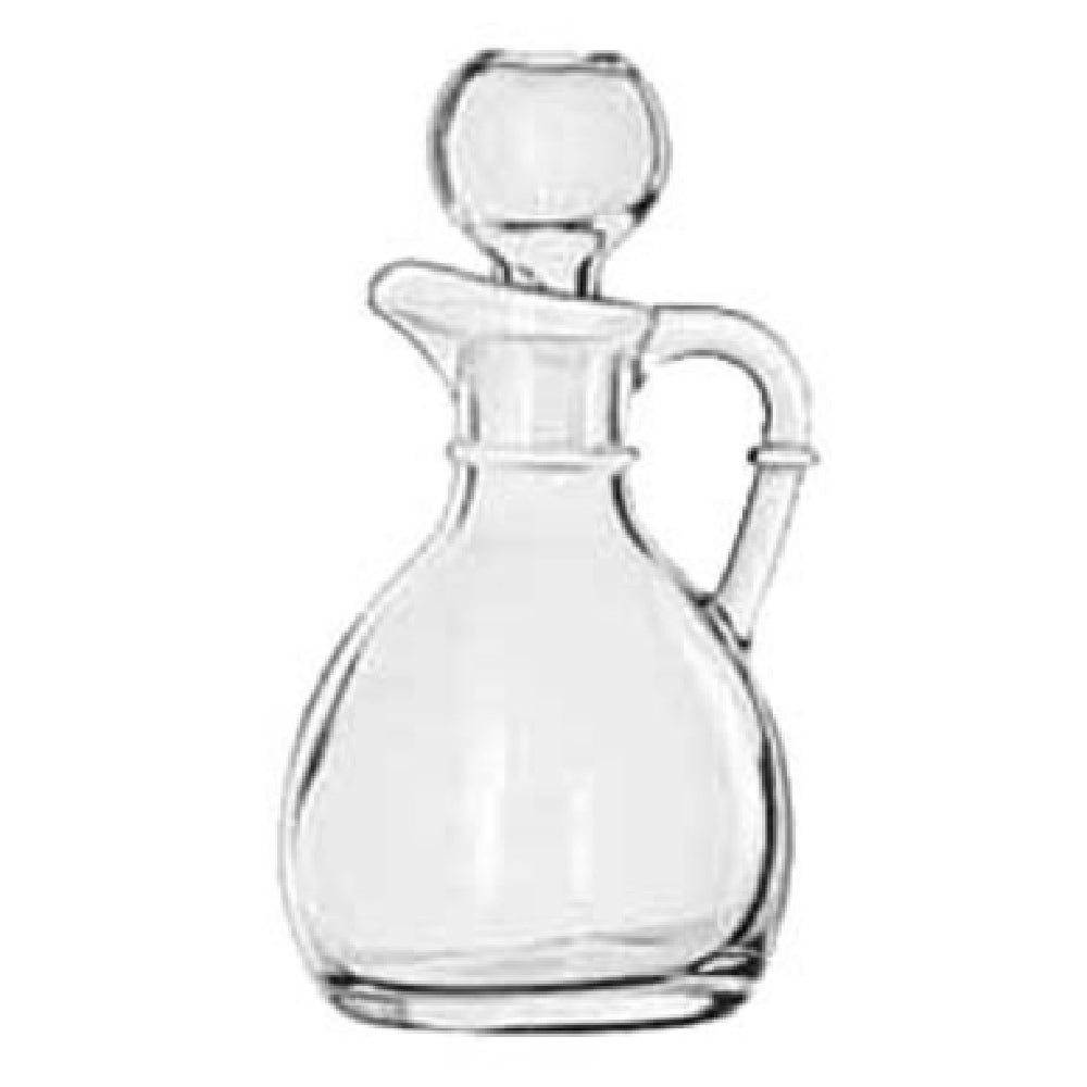 Libbey 75305 Cruet 6 Oz. Glass With Stopper (H 4-3/8" T 1-1/2" B 1-3/4" D 2-7/8") (12 Each Per Case)