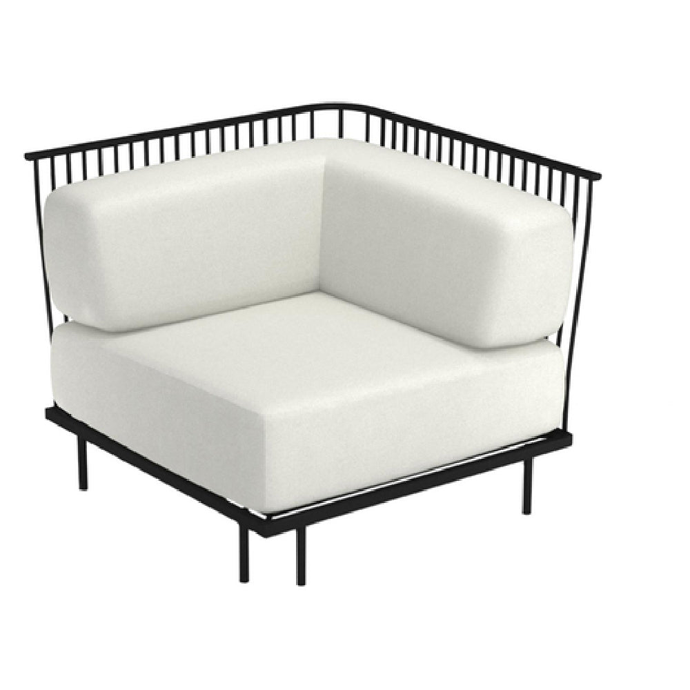 Emuamericas, Llc E1084WC - Cannolè Lounge Corner Module, Outdoor/indoor, Steel Wire Back