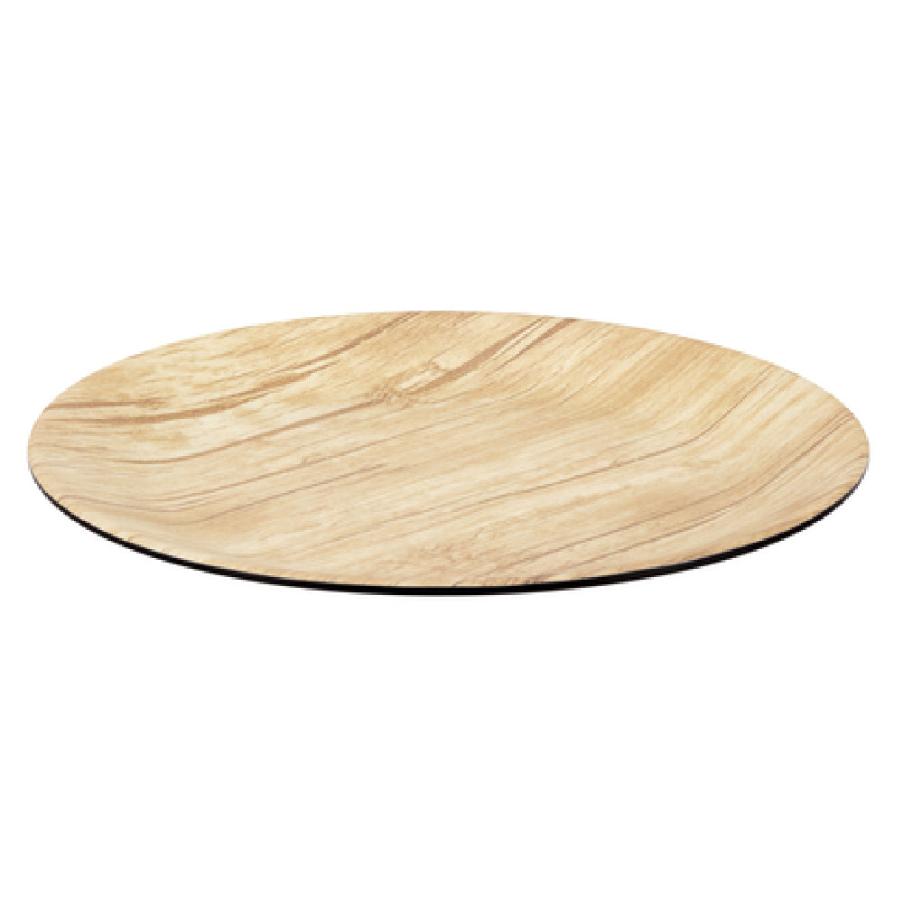 Bon Chef 53975BLK-BAMBOO Dinner Plate 10-3/4" Dia. Round