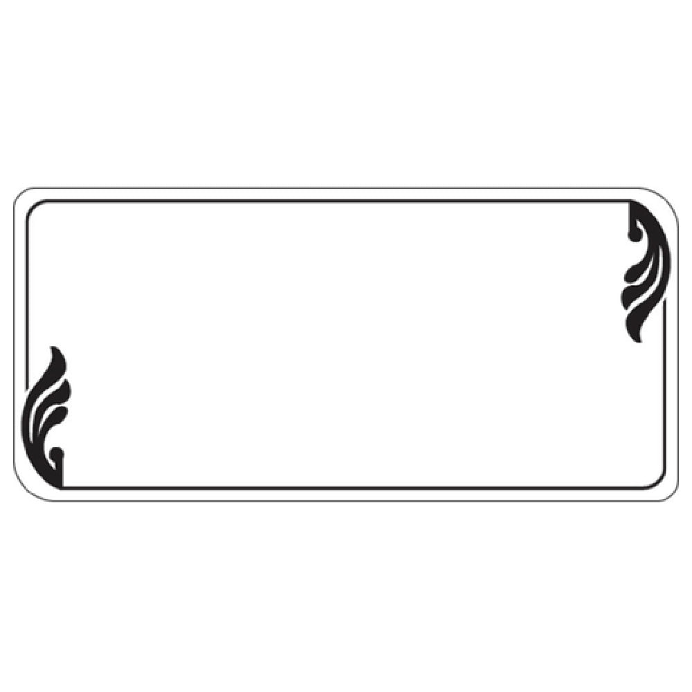 Hubert 32243 - Merchandising Tag, 4" X 1-3/4"H, Rectangular