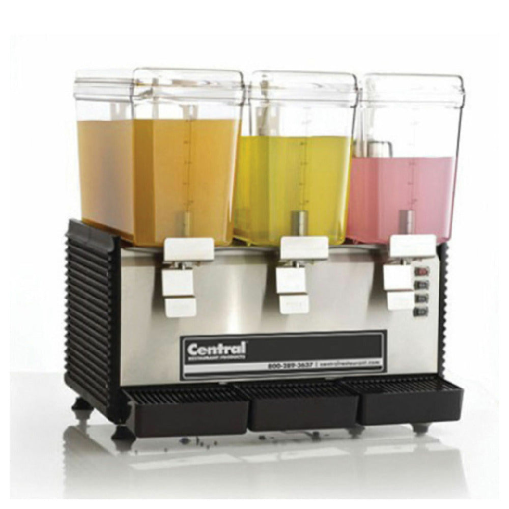 Hubert 69K-025 - Kratos® Cold Drink Dispenser, 3 Bowls, 24"W X 17"D X 24"H