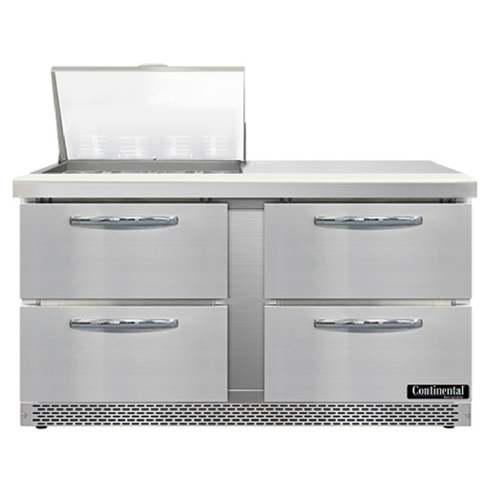 Continental Refrigerator SW60N12M-FB-D Mighty Top Sandwich Unit Front Breather