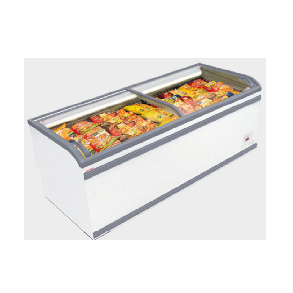 AHT Cooling Systems USA 434140 PARIS EC 185 (U) RAL9003 WHITE AHT Paris Multi-Temp End Cap Merchandiser