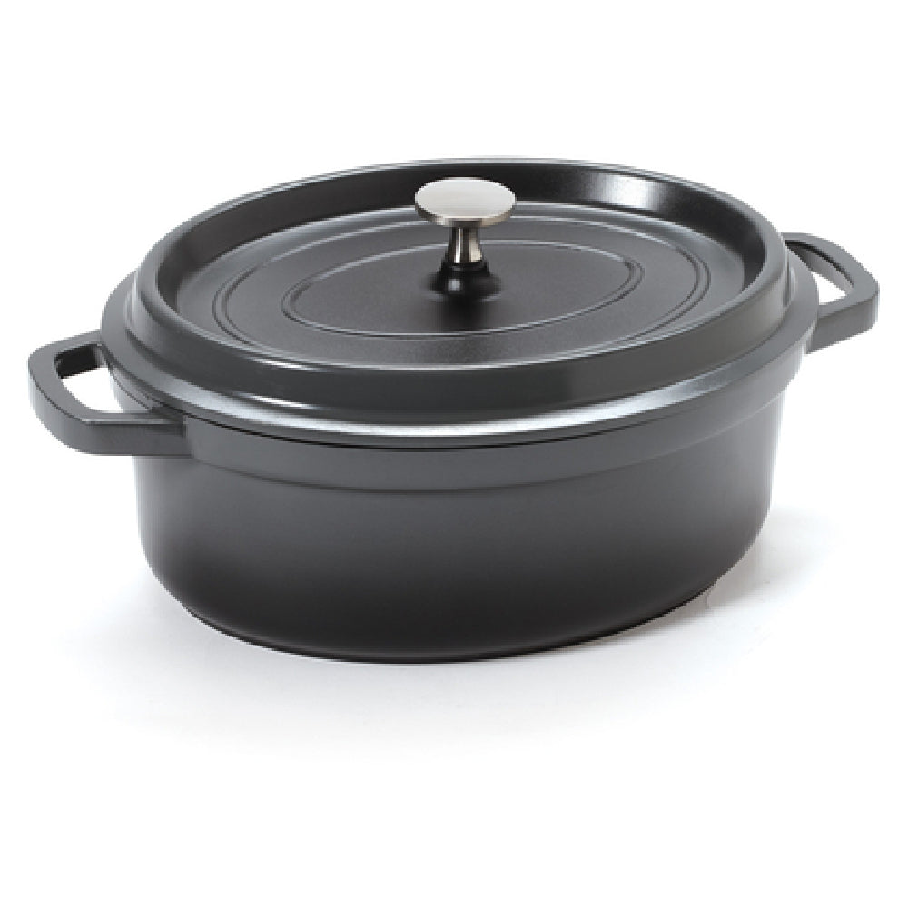 GET Enterprises CA-009-GR/BK Heiss™ Induction Dutch Oven 3-1/2 Qt. (3-3/4" Qt. Rim Full)