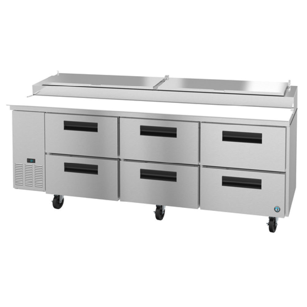 Hoshizaki PR93A-D6 Steelheart Series Pizza Prep Table Three-section 30.0 Cu. Ft.