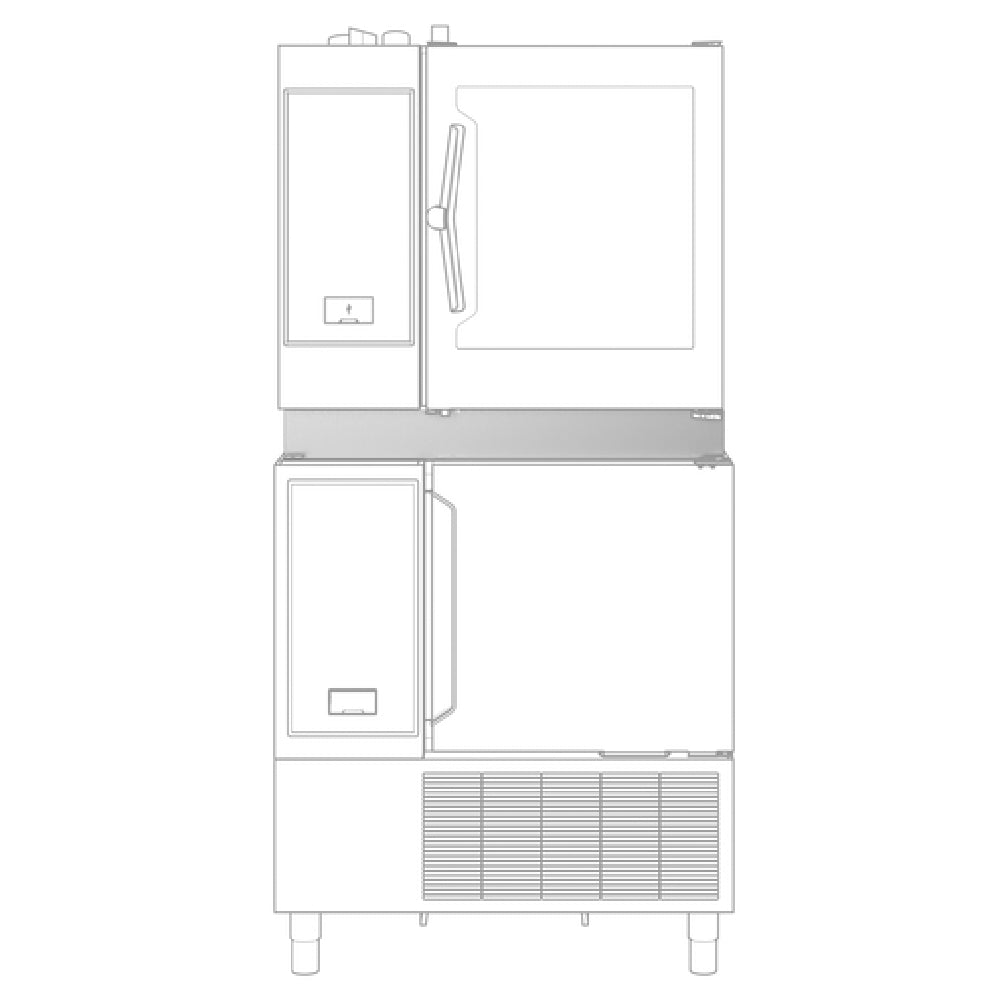 Electrolux 880565 (LV880565) Stacking Kit For 61 Combi Oven On 61 Blast Chiller Freezer Height=100mm (4")