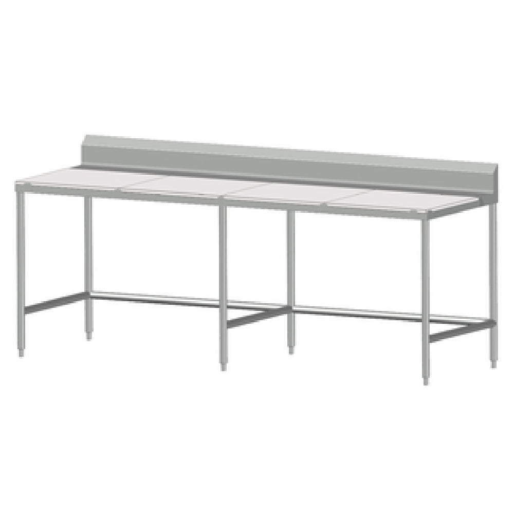 SPG 7MCT-B30 - Universal Stainless Work Table, 84"W X 30"D, 5/8" Poly Top