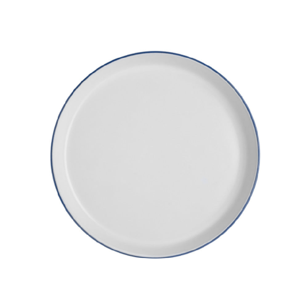 Arc Cardinal FP468 Santa Anita Reflections Blue Band Gourmet Plate (D:9.5'') Stoneware