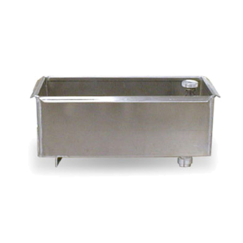 Belshaw MKV-1012 Shortening Reserve Tank For Mark II/Mark V Stainless Steel Container With Finger Valve For Maintaining Hot Shortening (not Required If EZMelt Filtering Machine Is Used). Shortening Reserve Tank Fits Mark II And Mark V