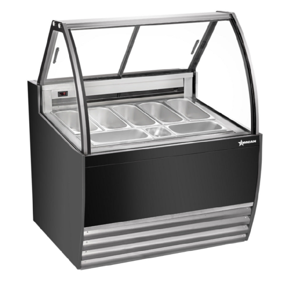 Omcan 49006 (FR-CN-0007B) Gelato Display Showcase 41"W (7) Pan Capacity