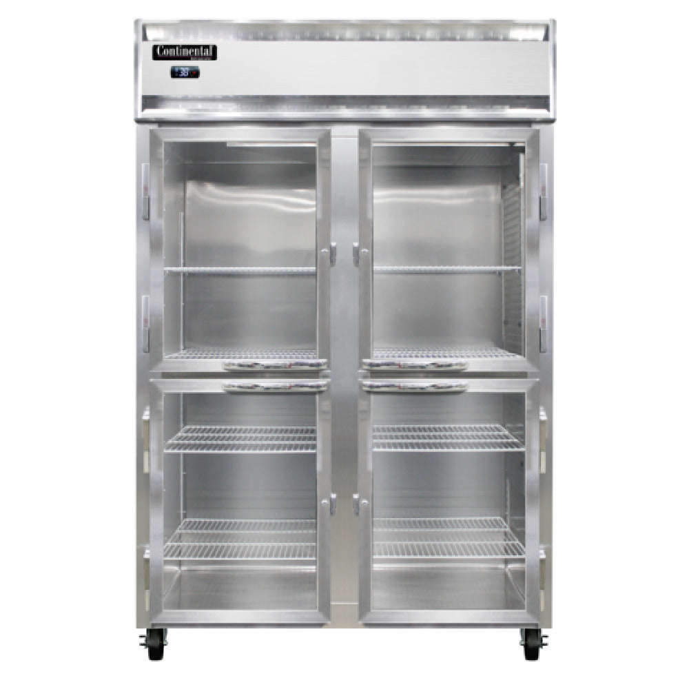 Continental Refrigerator 2RNSSPTHD-GD-SD Refrigerator 50 Cu. Ft. Capacity Pass-thru
