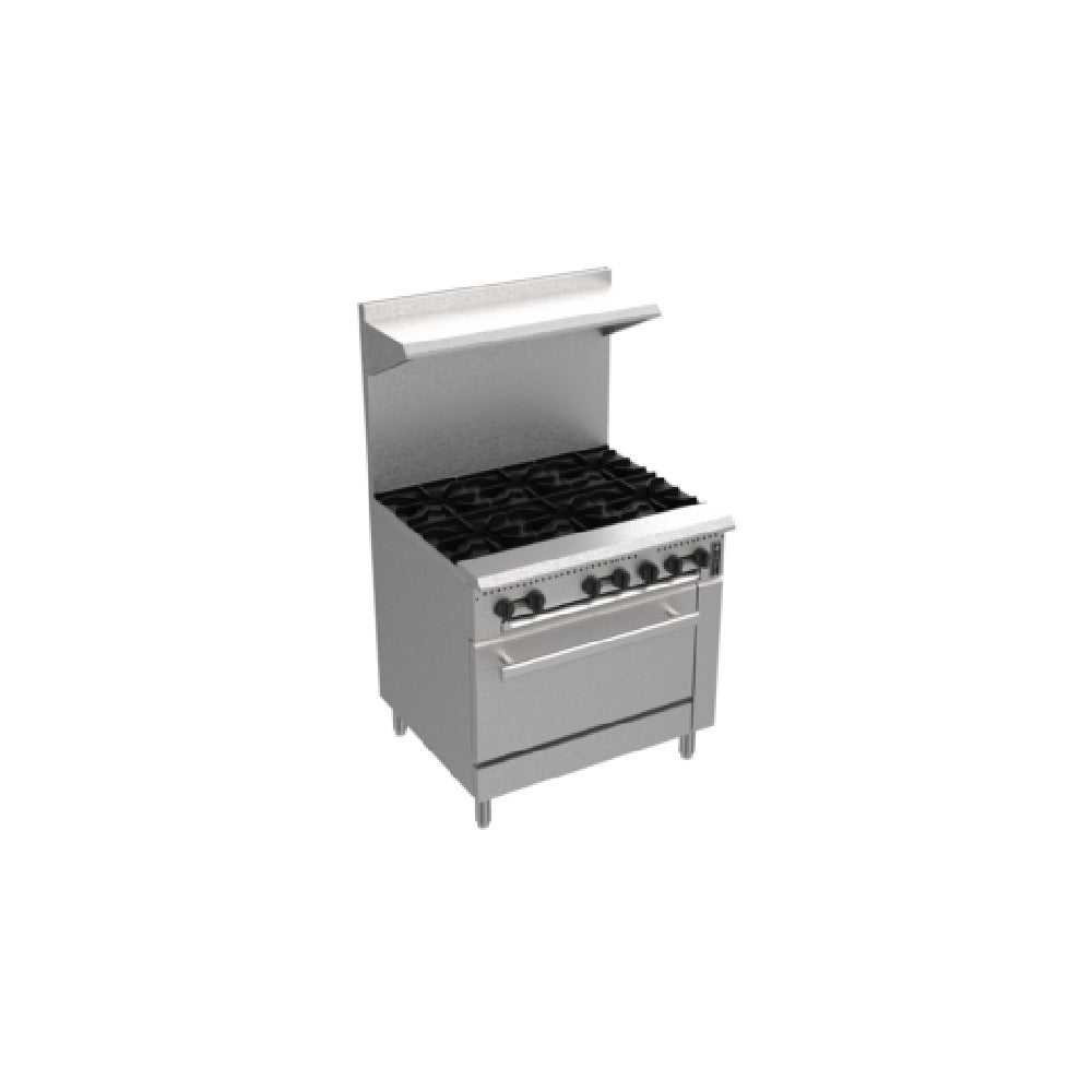 Venancio PRO36G-ST _LP Prime Restaurant Range Gas 36"W