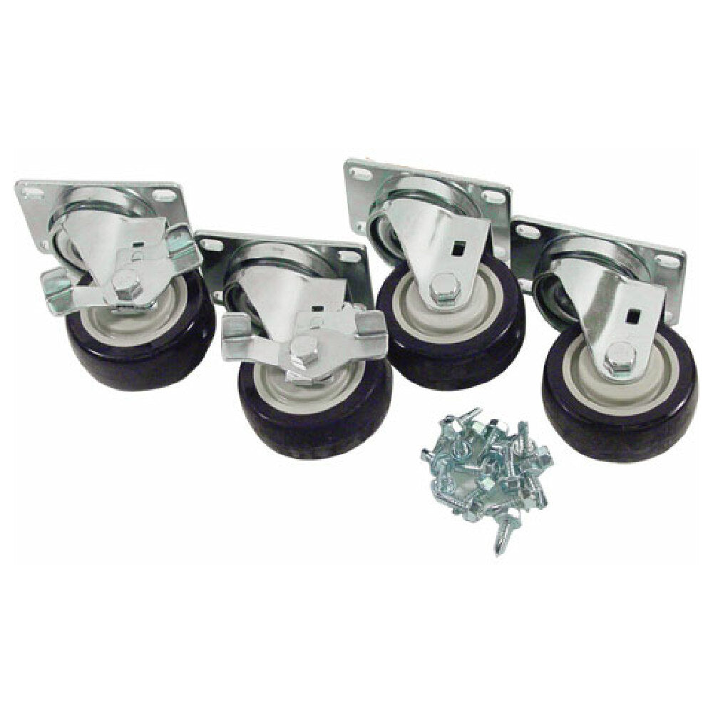 Private Label 264705 Caster Kit 3in Plate