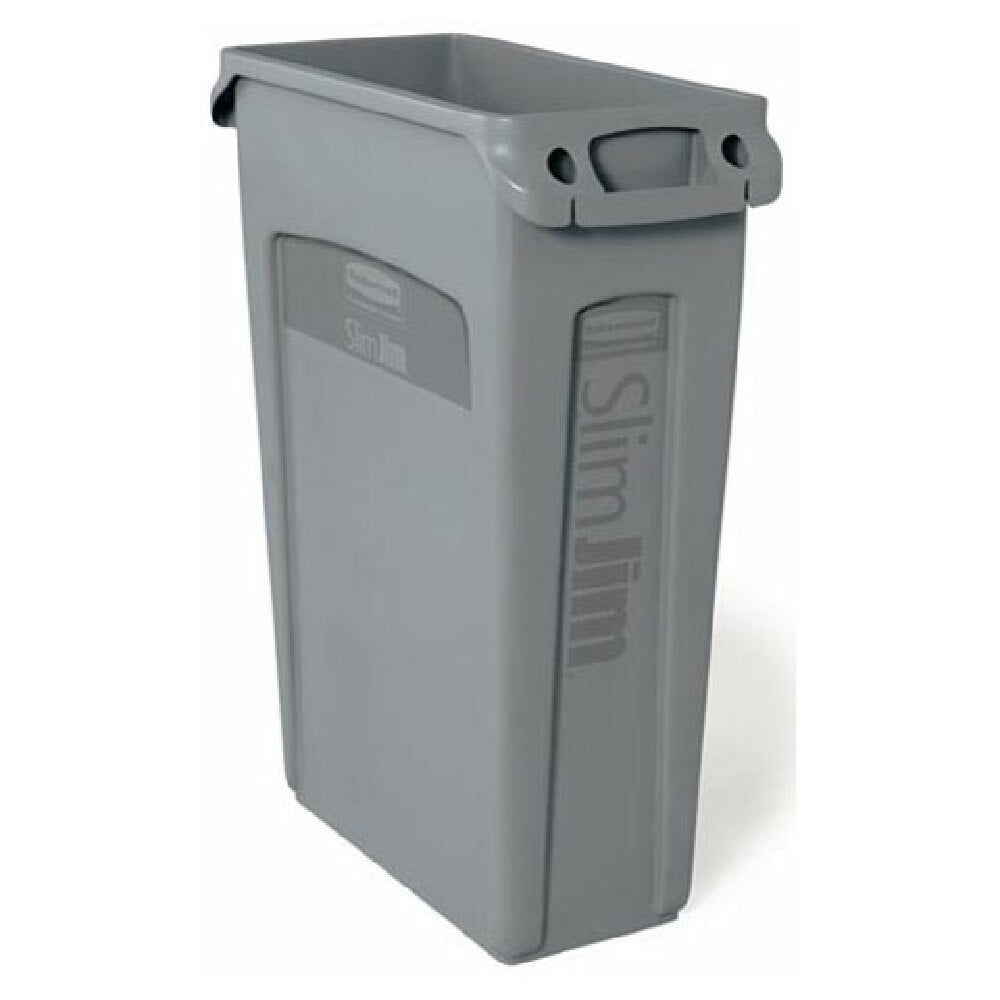 Rubbermaid FG354060GRAY Vented Trash Can 23 Gal Gray