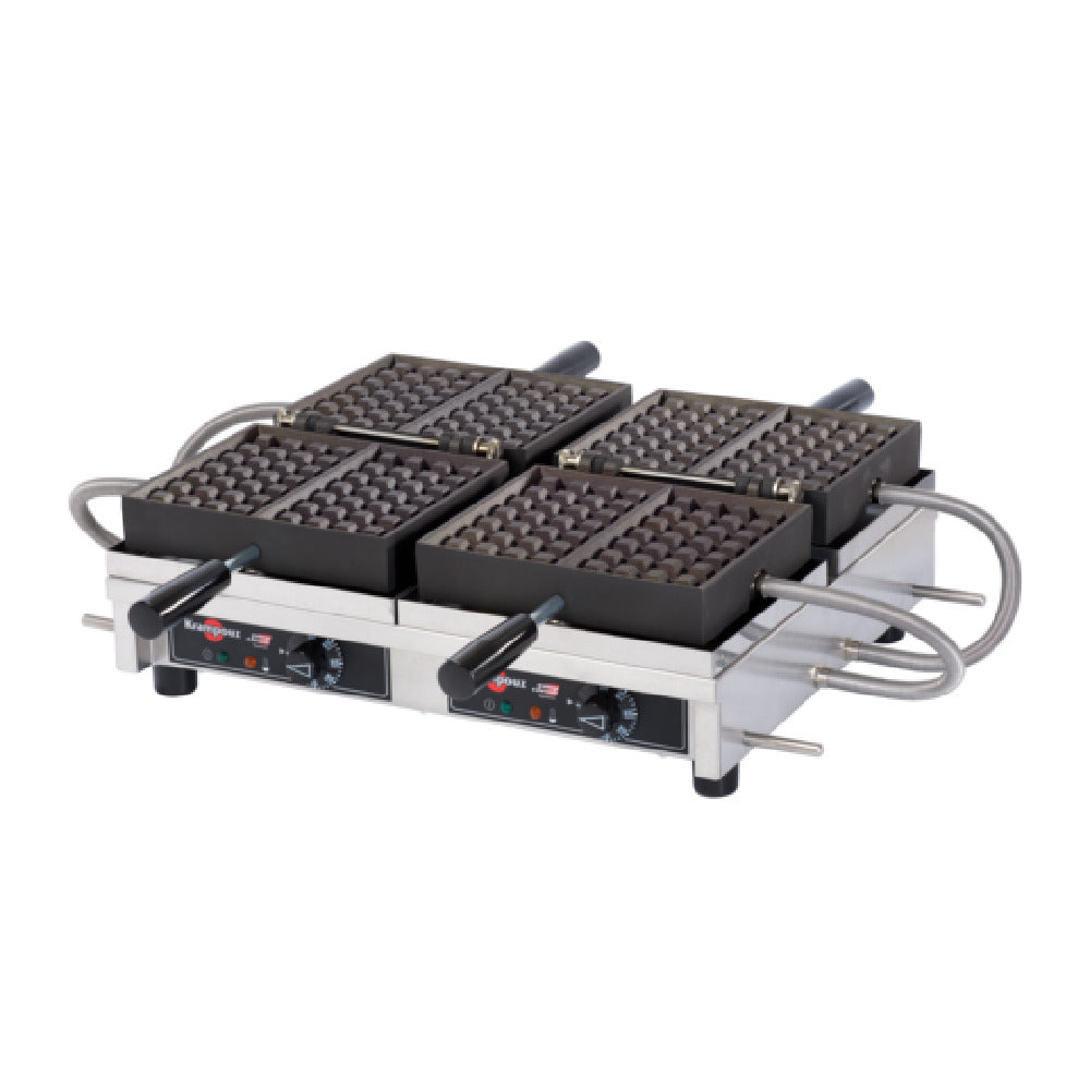 Eurodib WECCHBAT Krampouz Waffle Maker Double 4x7 Liege