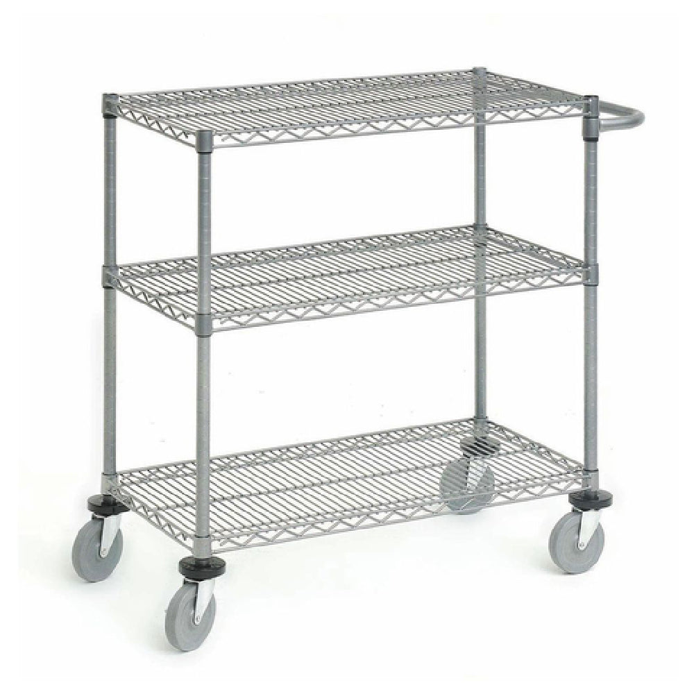 Hubert 24397 - Wire Cart, 3-shelf, 36" X 18" X 39-1/2"H