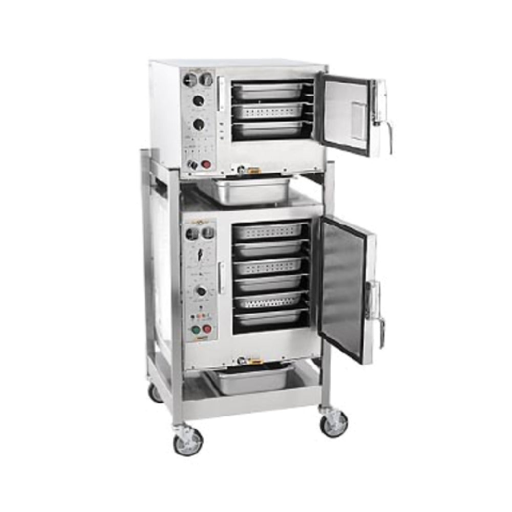 AccuTemp S3/S62401D060 DBL Two Steam'N'Hold™ Boilerless Convection Steamer Includes Stand With Casters