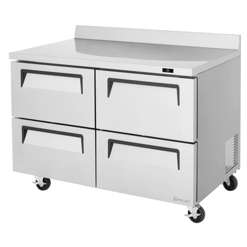 Turbo Air TWR-48SD-D4-N Super Deluxe Worktop Refrigerator Two-section 12.0 Cu. Ft.